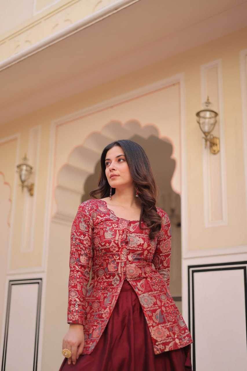Simmer Lehenga With Blouse - MYLUXURY LANE ENTERPRISE